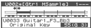 ROLAND FANTOM XR - Appuyez sur [SHIFT] (qui s'allume) puis sur ▼. - 1