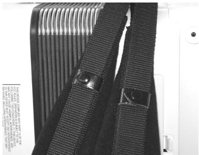 ROLAND FR-1 - Attaching the straps - 3