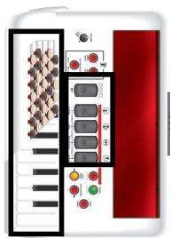 ROLAND FR-1B - Diskantsectie - 1