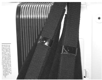 ROLAND FR-1B - Attaching the straps - 3