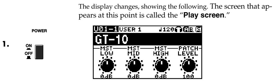ROLAND GT-10 - NOTE - 1