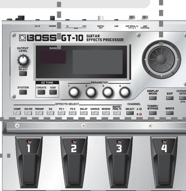 ROLAND GT-10 - About the Bank and Number Display - 3