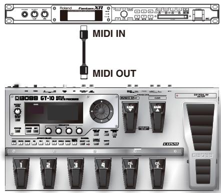 ROLAND GT-10 - Outputting Program Change Messages - 1
