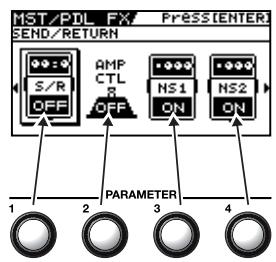 ROLAND GT-10 - On/Off Operations Using the PARAMETER Knobs - 2