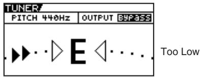 ROLAND GT-10 - About the Display During Tuning - 4