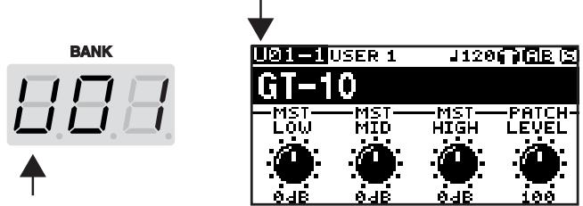 ROLAND GT-10 - User Banks (U01-U50) - 1