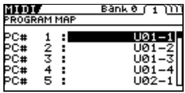 ROLAND GT-10B - Setting the Program Change Map - 6