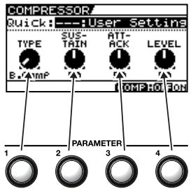ROLAND GT-10B - Operations Using the PARAMETER Knobs - 1