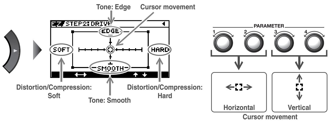 ROLAND GT-10B - Adjust the Distortion/Compression - 2