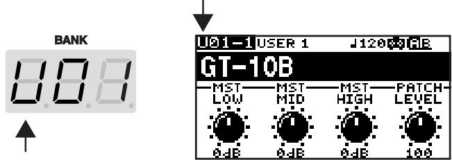 ROLAND GT-10B - User Banks (U01-U50) - 1