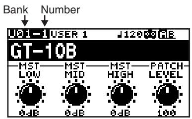 ROLAND GT-10B - Using the Pedal to Select the Patch - 2