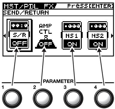 ROLAND GT-10B - On/Off Operations Using the PARAMETER Knobs - 2