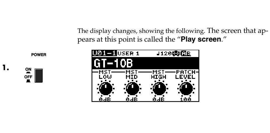ROLAND GT-10B - NOTE - 1