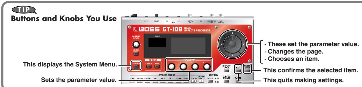 ROLAND GT-10B - Basic Operation - 2