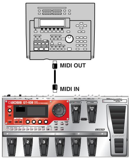 ROLAND GT-10B - When Receiving Data Saved on a MIDI Sequencer - 1