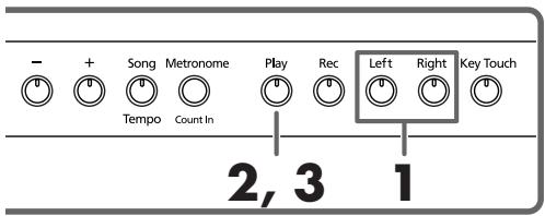 ROLAND HP102E - Suonare le due mani separamenti - 2