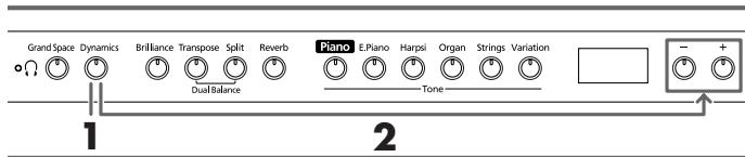 ROLAND HP102E - Geluid levendiger make (Dynamic Emphasis) - 1