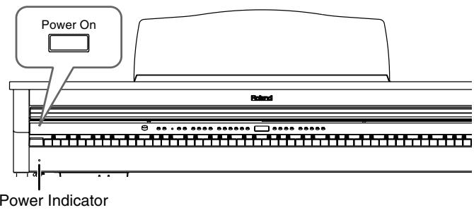 ROLAND HP102E - Turning the Power On and Off - 1