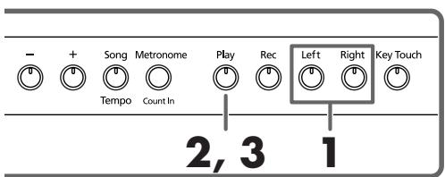 ROLAND HP102E - Separate Wiedergabe der beiden Fälle - 2
