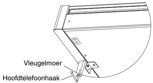 ROLAND HP102E - Installeren van de hoofdtelefoonhaak - 1