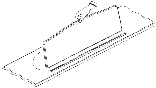 ROLAND HP102E - Setting up the Music Rest - 2