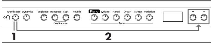 ROLAND HP102E - Meer diepte voor het geluid (Grand Space) - 1