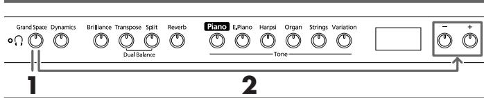 ROLAND HP102E - Rendre le son plus profond (grand space) - 1