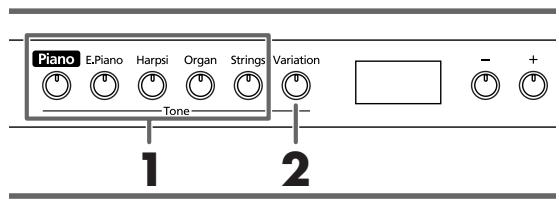 ROLAND HP102E - Jouer avec différents sons - 1