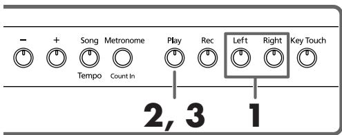 ROLAND HP102E - Playing Each Hand Separately - 2