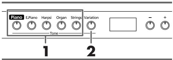 ROLAND HP102E - Interpretar con una gran variedad de sonidos - 1