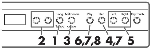 ROLAND HP102E - Recording Along with a Song - 1