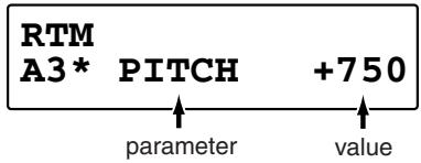 RTM A3* PITCH +750 parameter value