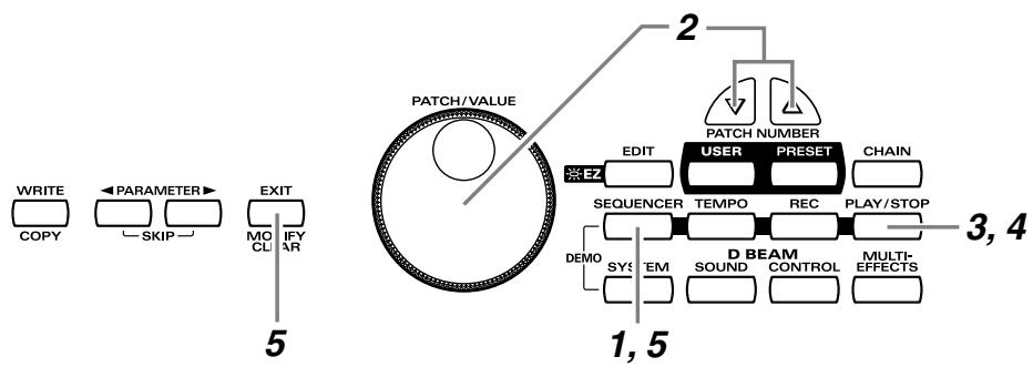 ROLAND HPD-15 - Playing Back a Preset Pattern - 1