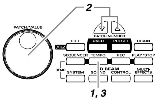 ROLAND HPD-15 - Changing the Tempo - 1