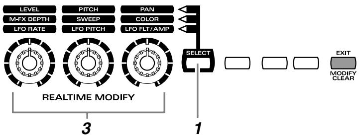 ROLAND HPD-15 - Using Knobs to Modify the Tone (Realtime Modify) - 1
