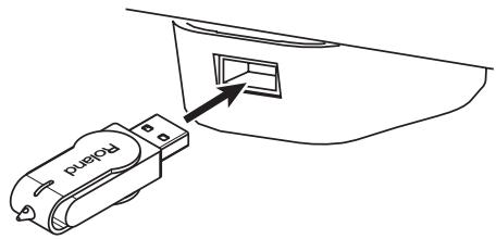 ROLAND HPI-7S - Connect the USB memory to the External Memory connector. - 1