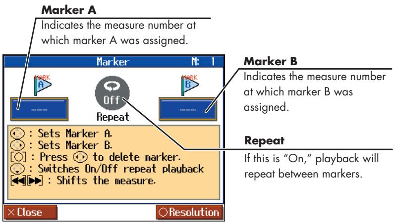 ROLAND HPI-7S - Accessing the Marker Screen - 1