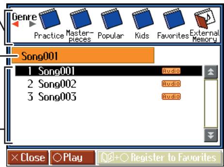 ROLAND HPI-7S - Selecting the Song - 1