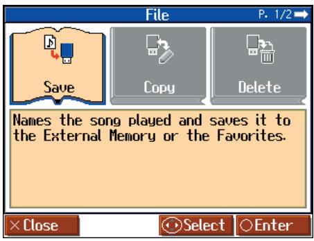 ROLAND HPI-7S - Preparations for Saving a Song - 1