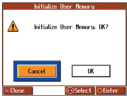 ROLAND HPI-7S - Formatting the User Memory (Initialize User Memory) - 1