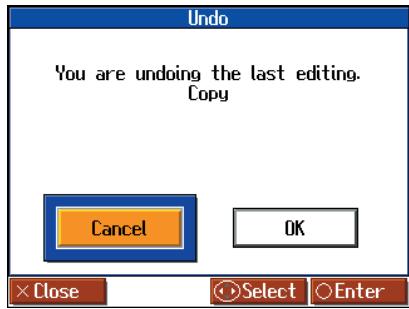 ROLAND HPI-7S - Undoing Edits (Undo) - 1