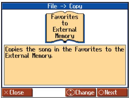 ROLAND HPI-7S - Selecting the Copy Destination - 1