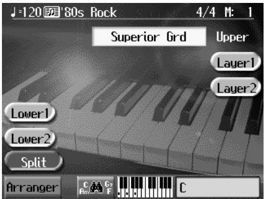 ROLAND KR-117 - Press the One Touch Program [Arranger] button. - 1