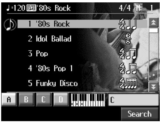 ROLAND KR-117 - Selecting Music Styles (Music Style Buttons) - 2
