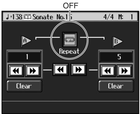 ROLAND KR-117 - Touch  in the Marker screen. - 1