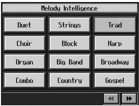 ROLAND KR-117 - Press the [Melody Intelligence] button and watch the indicator light up. - 1