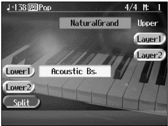 ROLAND KR-117 - At the Basic screen, touch . - 1
