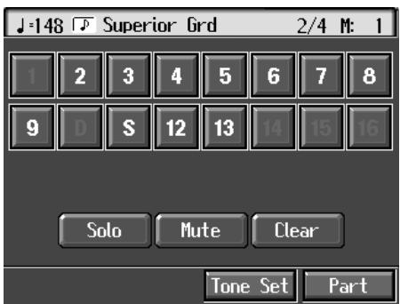 ROLAND KR-117 - Touch to switch the page, then touch <16trk Sequencer>. - 1