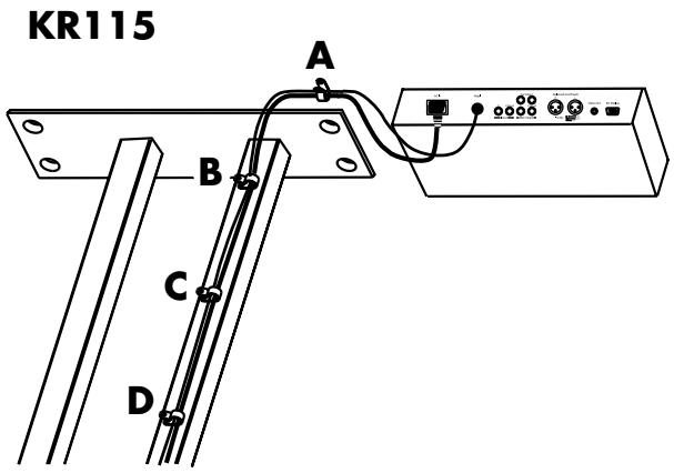 ROLAND KR-117 - Connecting the Power Cord - 8