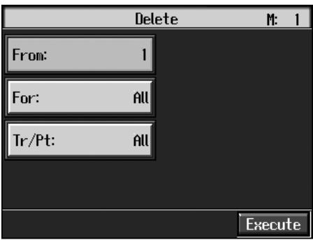 ROLAND KR-117 - ■ Deleting Measures (Delete) - 2